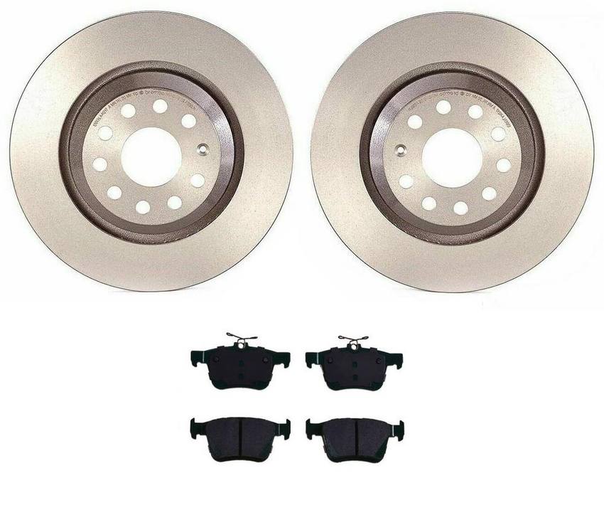 Audi VW Brakes Kit – Pads and Rotors Rear (310mm) (Low-Met) 5Q0698451P – Brembo 3724558KIT