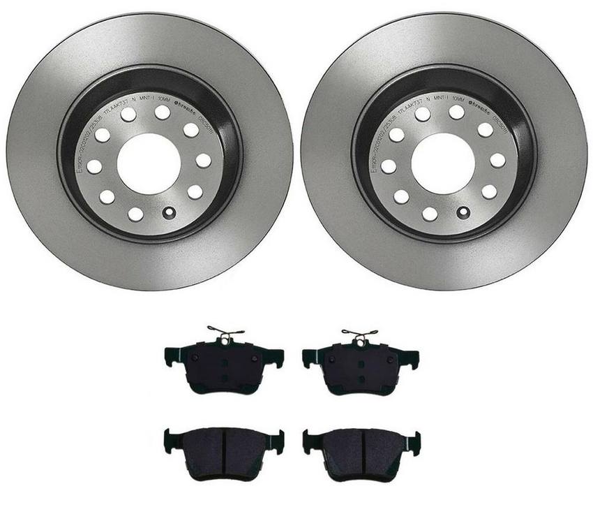 Audi VW Brakes Kit – Pads and Rotors Rear (300mm) (Low-Met) 5Q0698451P – Brembo 3724560KIT