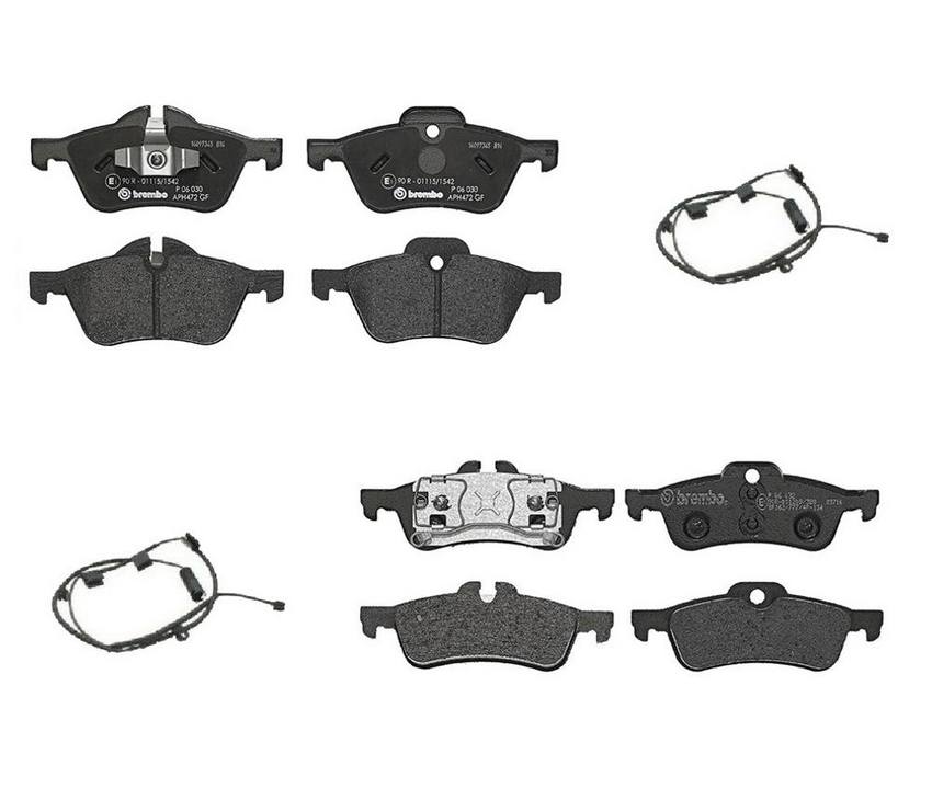 Mini Brembo Disc Brake Pads Kit – Front and Rear (Low-Met) 34356778175 – Brembo 3724587KIT