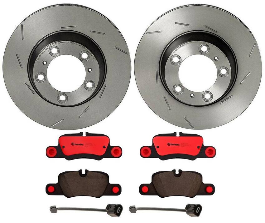 Porsche Brembo Brakes Kit – Pads and Rotors Rear (330mm) (Ceramic) 99135294803 – Brembo 3724595KIT