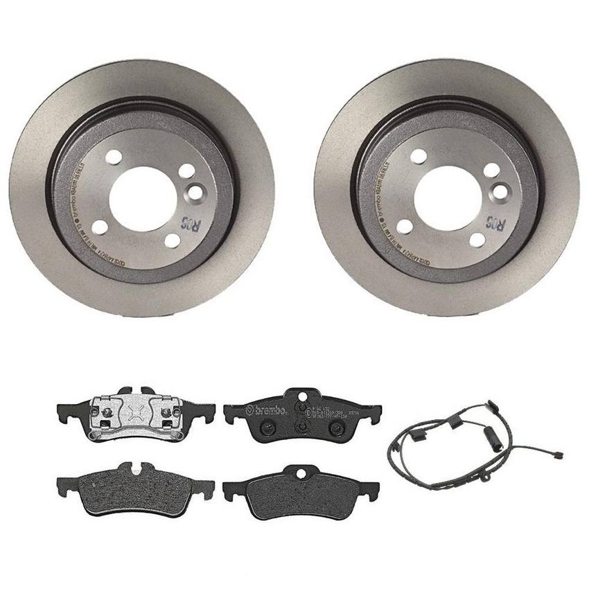 Mini Brembo Brakes Kit – Pads and Rotors Rear (259mm) (Low-Met) 34356761448 – Brembo 3724597KIT