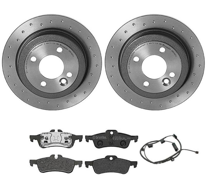 Mini Brembo Brakes Kit – Pads and Rotors Rear (259mm) (Low-Met) 34356761448 – Brembo 3724600KIT