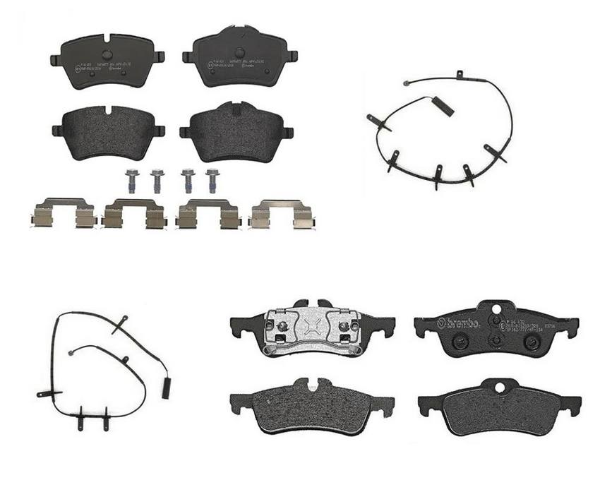 Mini Brembo Disc Brake Pads Kit – Front and Rear (Low-Met) 34356778175 – Brembo 3724601KIT