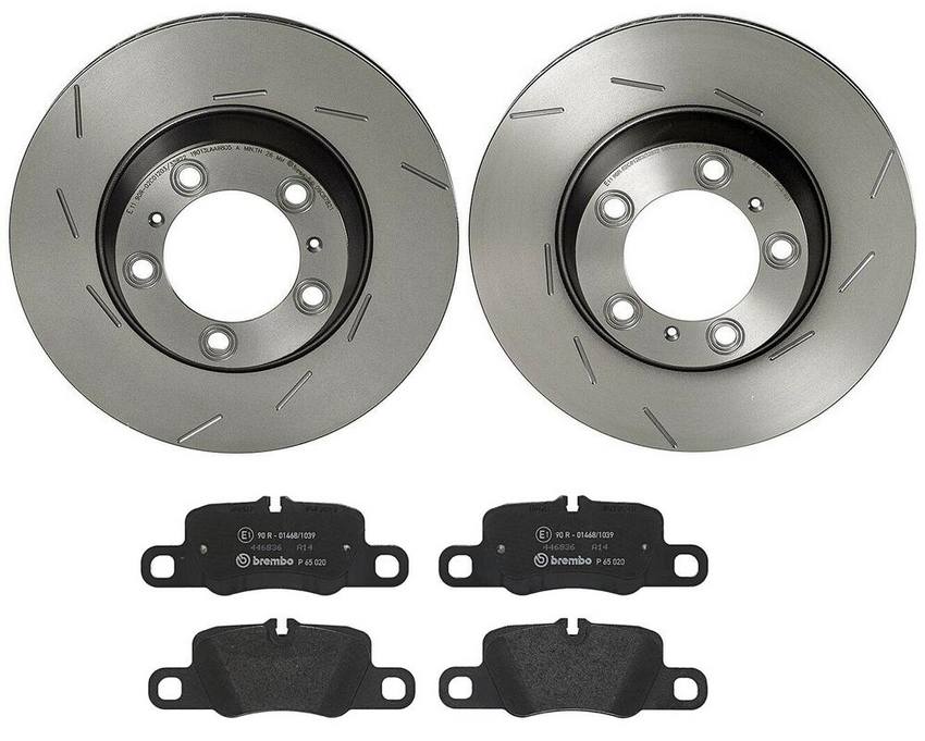 Porsche Brembo Brakes Kit – Pads and Rotors Rear (330mm) (Ceramic) 99135294803 – Brembo 3724632KIT