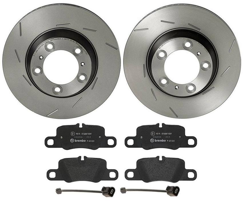 Porsche Brembo Brakes Kit – Pads and Rotors Rear (330mm) (Low-Met) 99135294803 – Brembo 3724636KIT