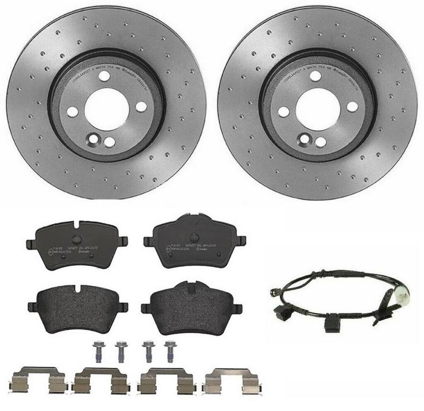 Mini Brakes Kit – Brembo Pads and Rotors Front (294mm) (Low-Met) 34356778175 – Brembo 3724688KIT