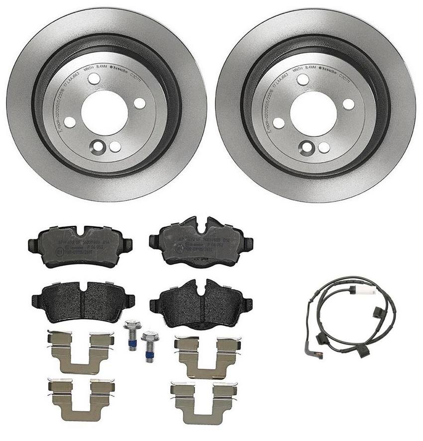 Mini Brembo Brakes Kit – Pads and Rotors Rear (280mm) (Low-Met) 34356792573 – Brembo 3724740KIT