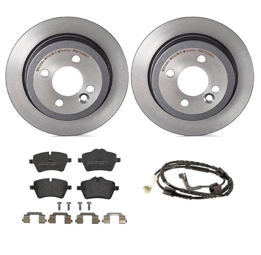 Mini Brembo Brakes Kit – Pads and Rotors Rear (259mm) (Low-Met) 34356789330 – Brembo 3724827KIT