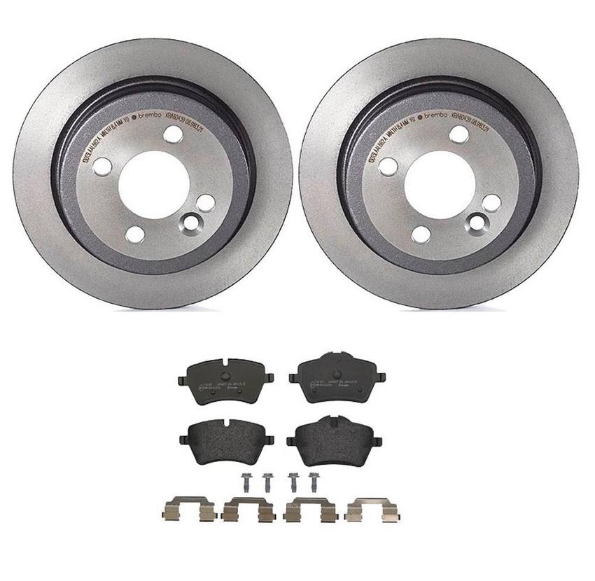 Mini Brembo Brakes Kit – Pads and Rotors Rear (259mm) (Low-Met) 34216794059 – Brembo 3724832KIT