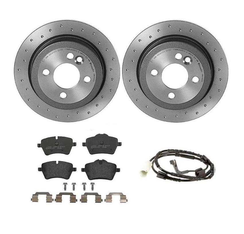 Mini Brembo Brakes Kit – Pads and Rotors Rear (259mm) (Low-Met) 34356789330 – Brembo 3724833KIT