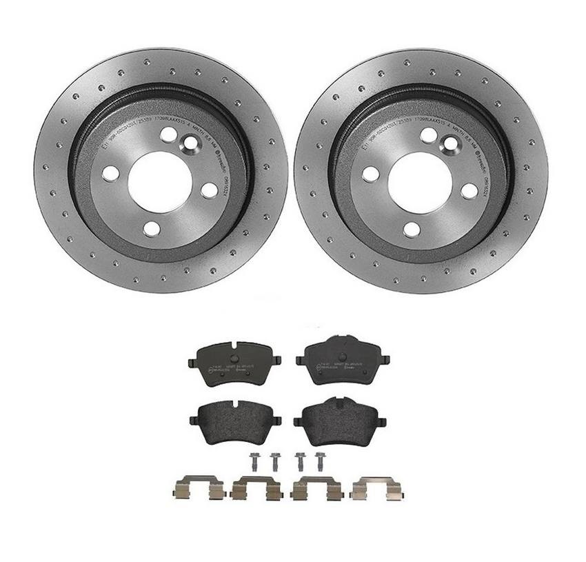 Mini Brembo Brakes Kit – Pads and Rotors Rear (259mm) (Low-Met) 34216794059 – Brembo 3724835KIT