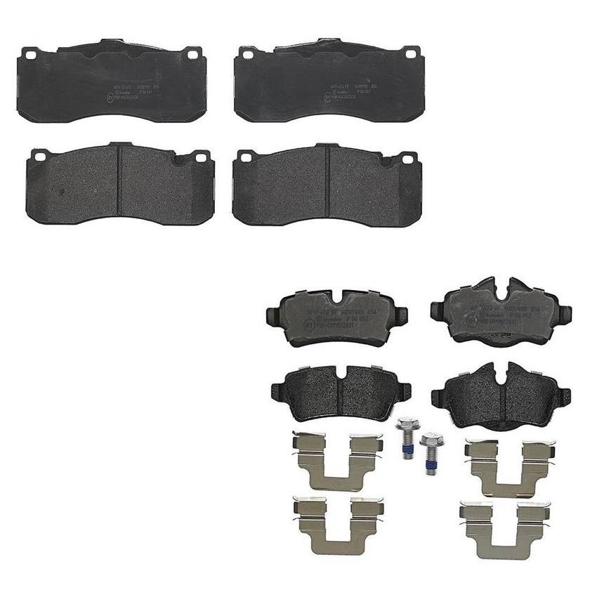 Mini Brembo Disc Brake Pads Kit – Front and Rear (Low-Met) 34216794059 – Brembo 3724841KIT