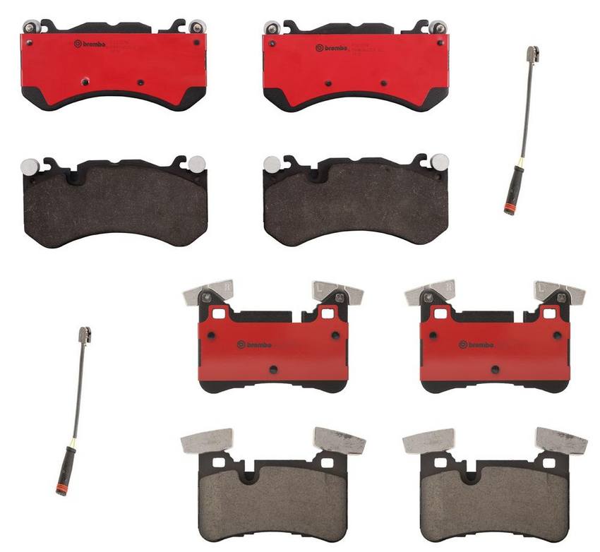 Audi Mercedes Brake Pads Kit – Front and Rear (Ceramic) 4G0698151AC – Brembo 3724875KIT