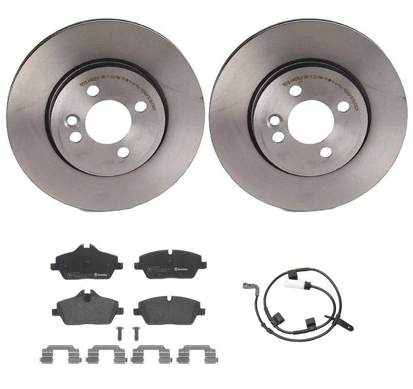 Mini Brakes Kit – Brembo Pads and Rotors Front (280mm) (Low-Met) 34356789329 – Brembo 3724896KIT