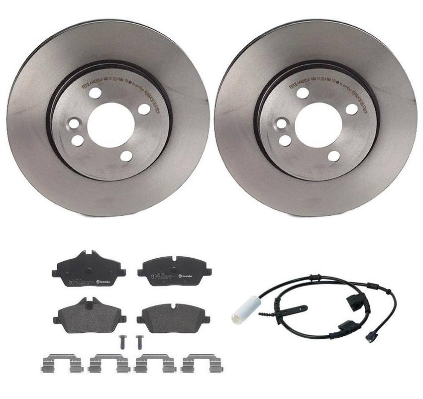 Mini Brakes Kit – Brembo Pads and Rotors Front (280mm) (Low-Met) 34356792572 – Brembo 3724900KIT