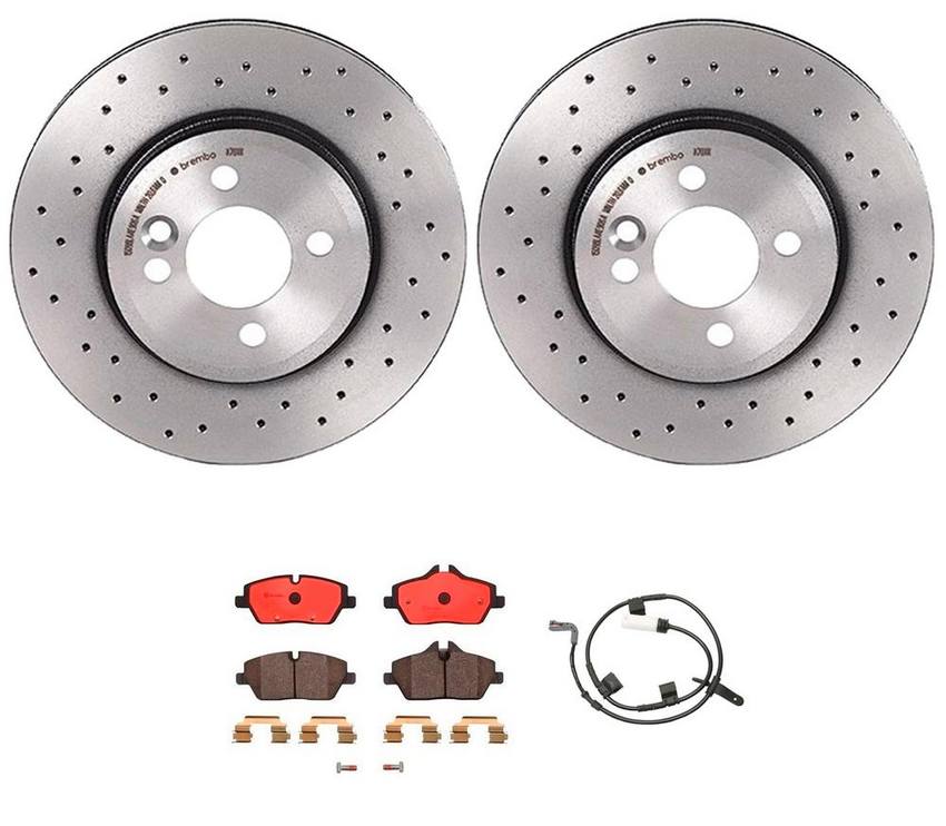 Mini Brakes Kit – Brembo Pads and Rotors Front (280mm) (Xtra) (Ceramic) 34356789329 – Brembo 3724903KIT