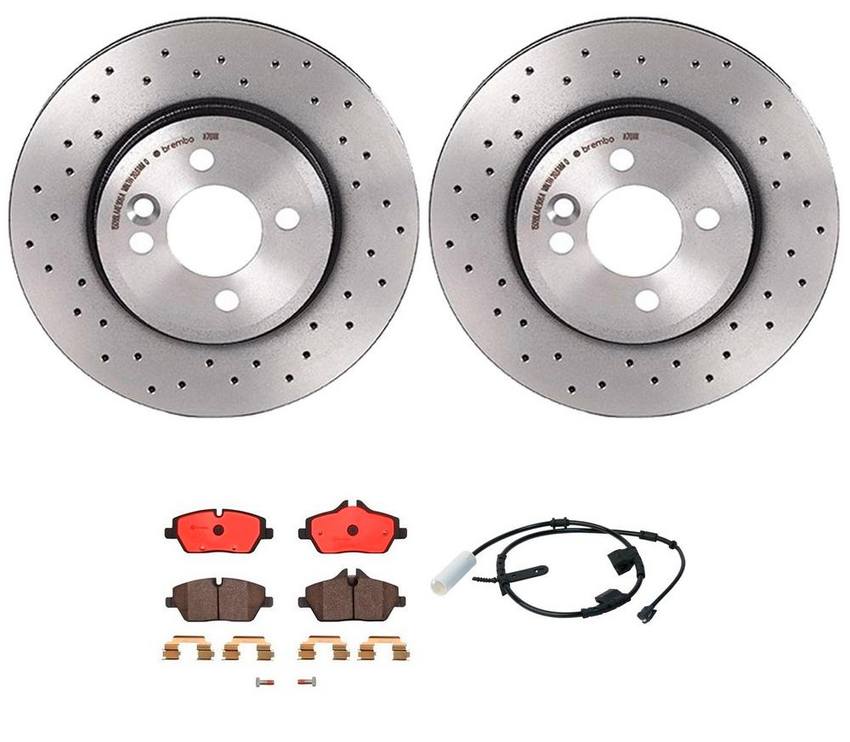 Mini Brakes Kit – Brembo Pads and Rotors Front (280mm) (Xtra) (Ceramic) 34356792572 – Brembo 3724909KIT