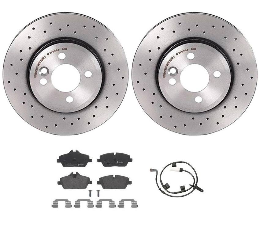 Brembo Brake Pads and Rotors Kit – Front (280mm) (Xtra) (Low-Met)