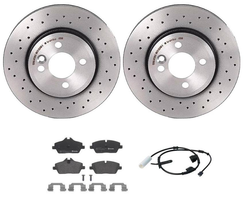 Brembo Brake Pads and Rotors Kit – Front (280mm) (Xtra) (Low-Met)