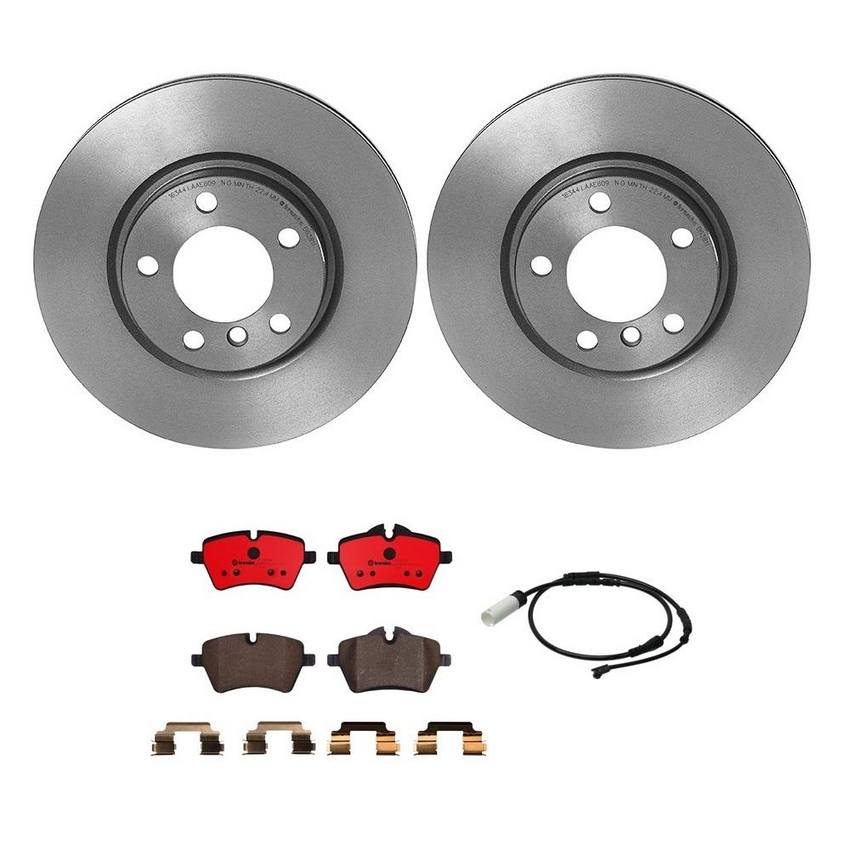 Mini Brakes Kit – Brembo Pads and Rotors Front (307mm) (Ceramic) 34359804833 – Brembo 3725312KIT