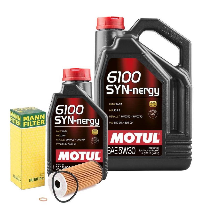 Motul Engine Oil Change Kit – (5W30)  (SYN-NERGY 6100)