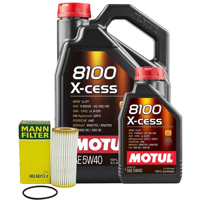 Motul Engine Oil Change Kit – (5W40) (X-CESS 8100)