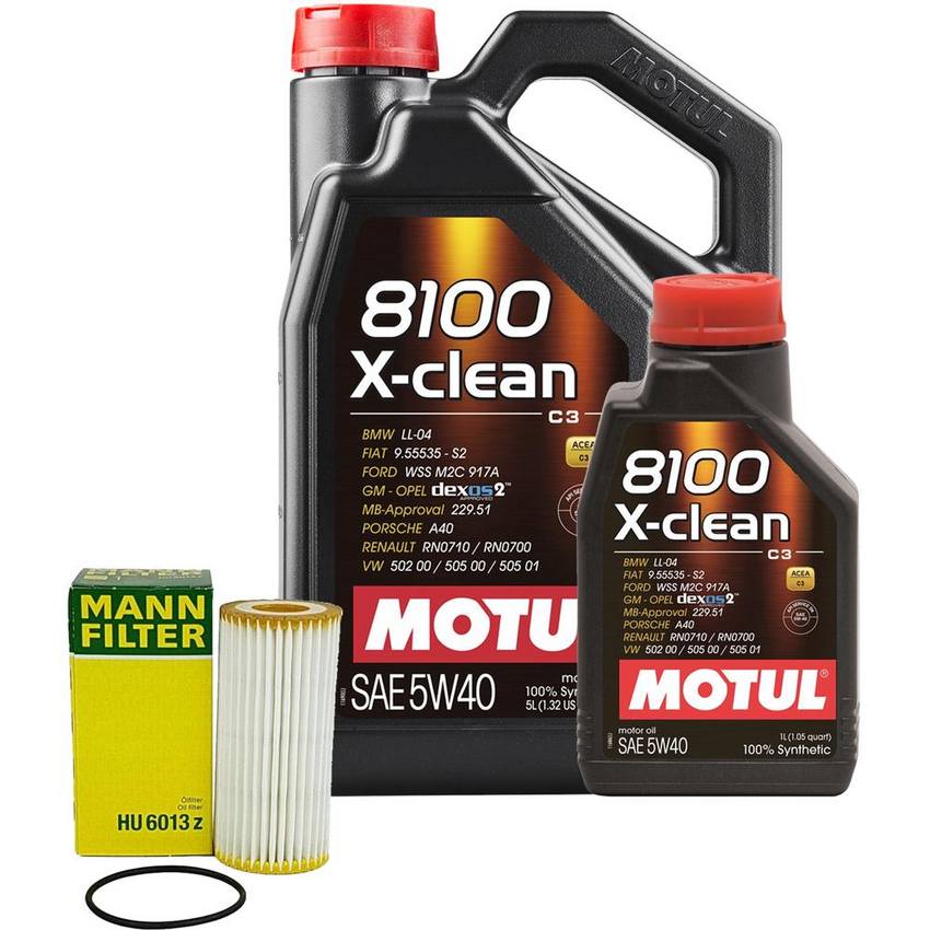 VW Engine Oil Change Kit – Motul (5W40)  (X-CLEAN 8100)