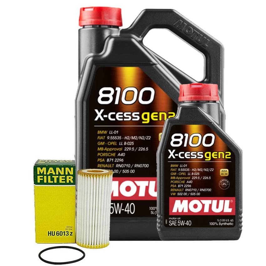 VW Engine Oil Change Kit – Motul (5W40) (X-CESS GEN2 8100)