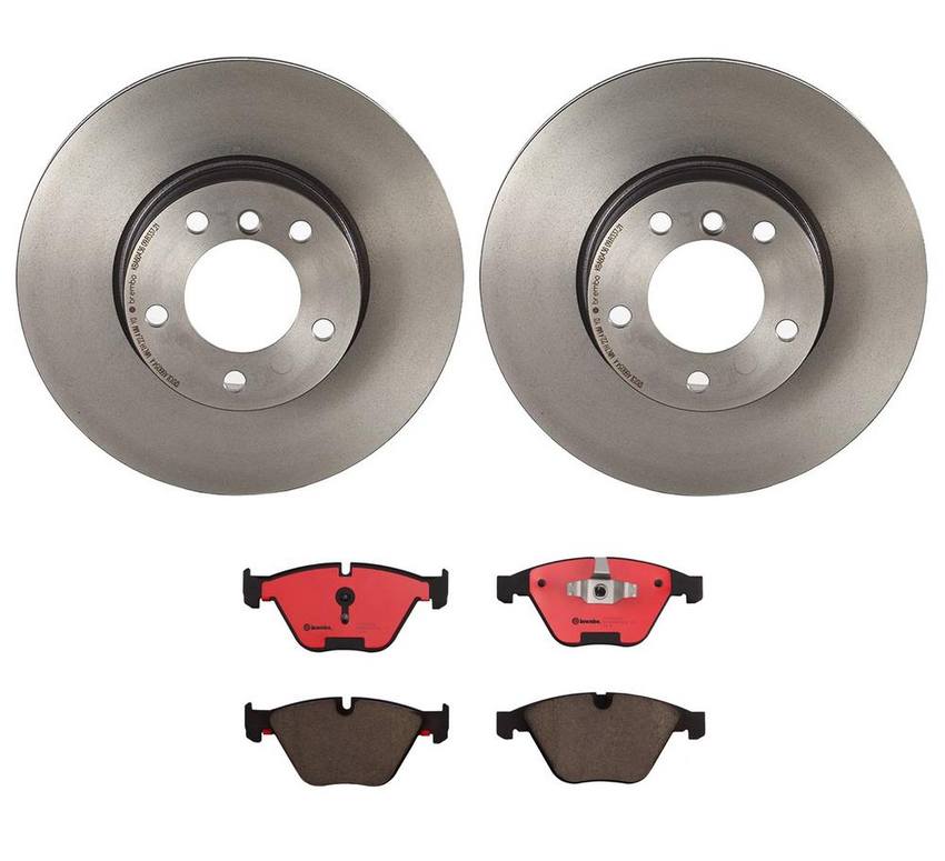 Brembo Brake Pads and Rotors Kit – Front (312mm) (Ceramic)