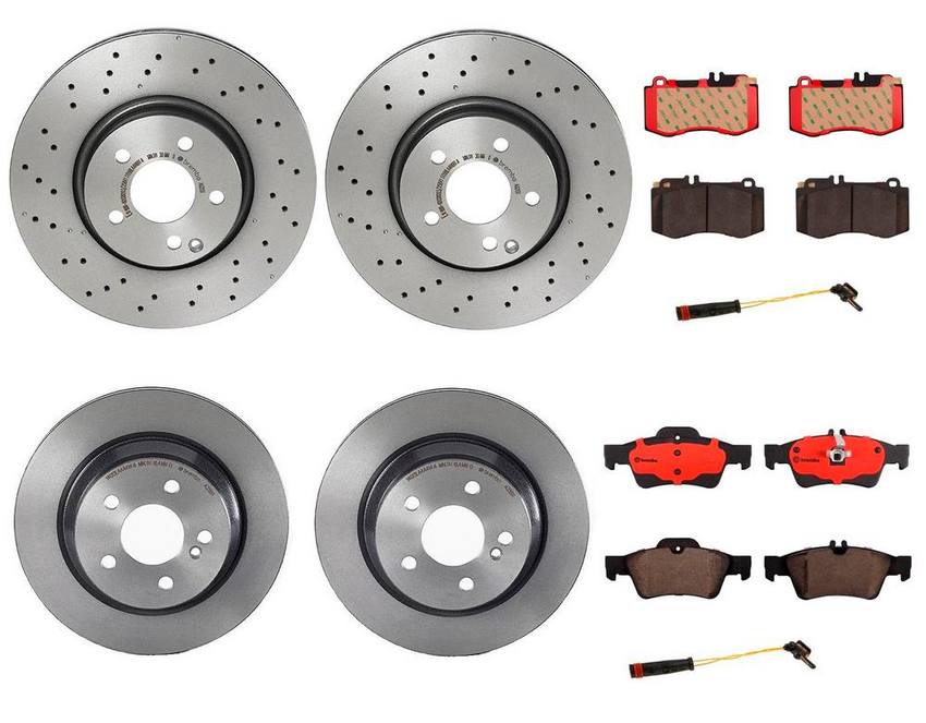 Brembo Brake Pads and Rotors Kit – Front and Rear (322mm/300mm) (Ceramic)