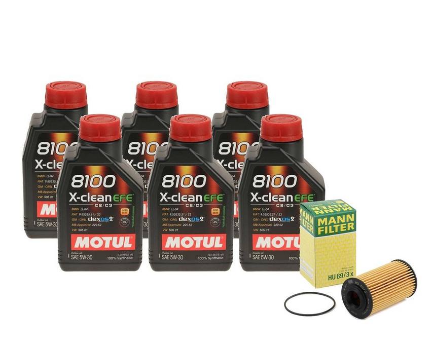 SAAB Engine Oil Change Kit – Motul (5W30)  (X-CLEAN EFE 8100)