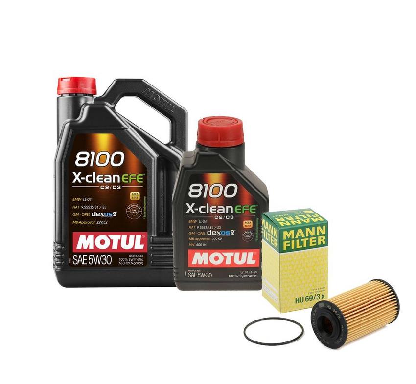 SAAB Engine Oil Change Kit – Motul (5W30)  (X-CLEAN EFE 8100)