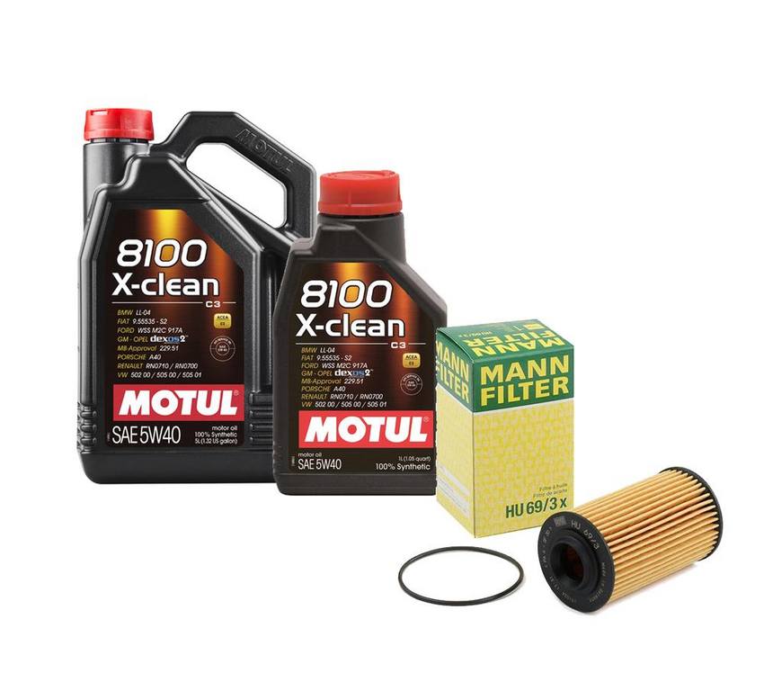 Motul Engine Oil Change Kit – (5W40) (X-CLEAN 8100)