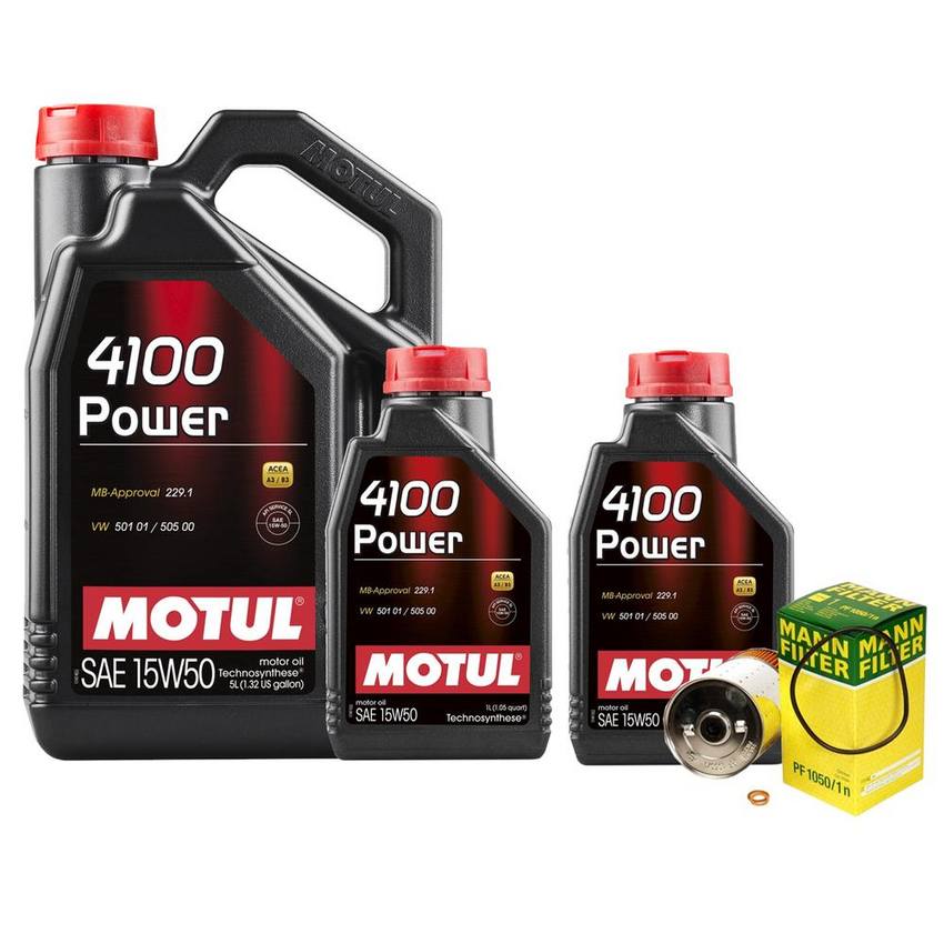 Mercedes Engine Oil Change Kit – Motul 6011800109 (15W50) (Power 4100)