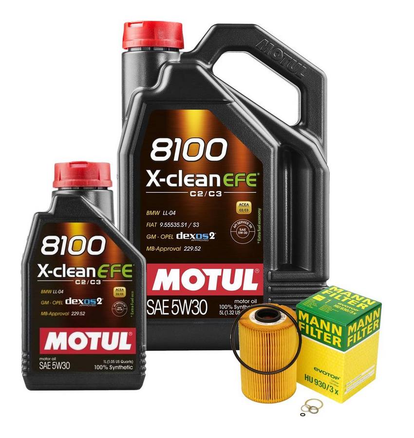 BMW Engine Oil Change Kit – Motul 11429063138 (5W30) (X-CLEAN EFE 8100)