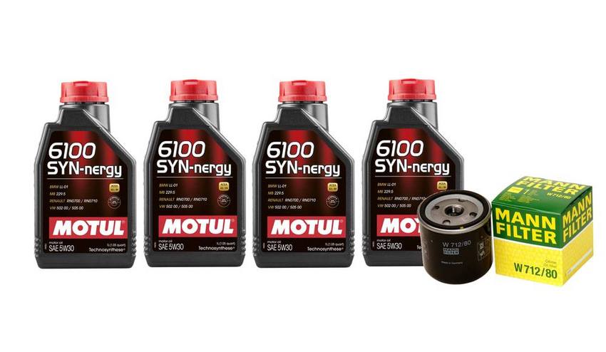 SAAB Engine Oil Change Kit – Motul 93186554 (5W30) (SYN-NERGY 6100)