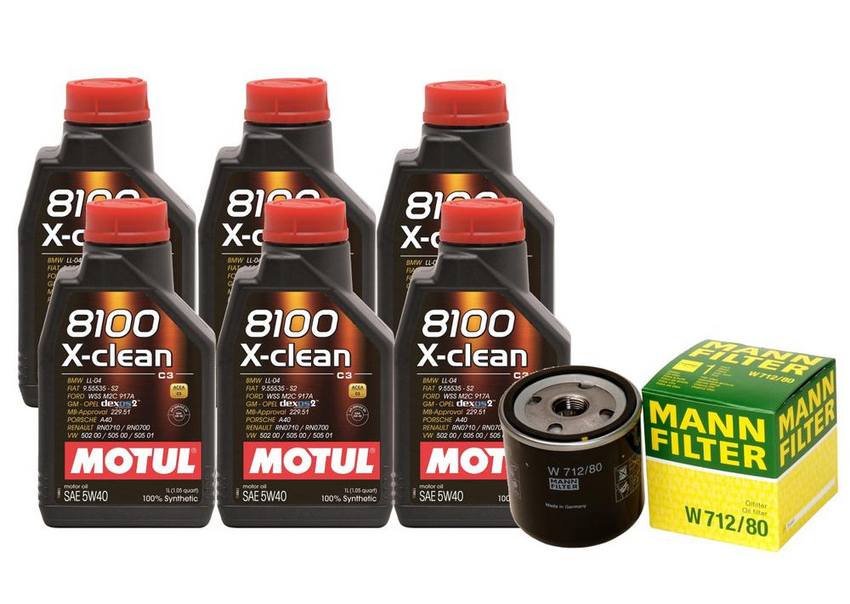 SAAB Engine Oil Change Kit – Motul 93186554 (5W40) (X-CLEAN 8100)