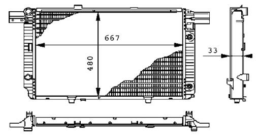 Mercedes Radiator 1295001303 – Behr Premium 376711091