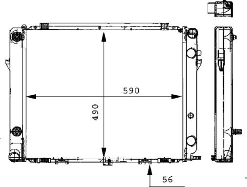 Mercedes Radiator 1075002603 – Behr Premium 376711401