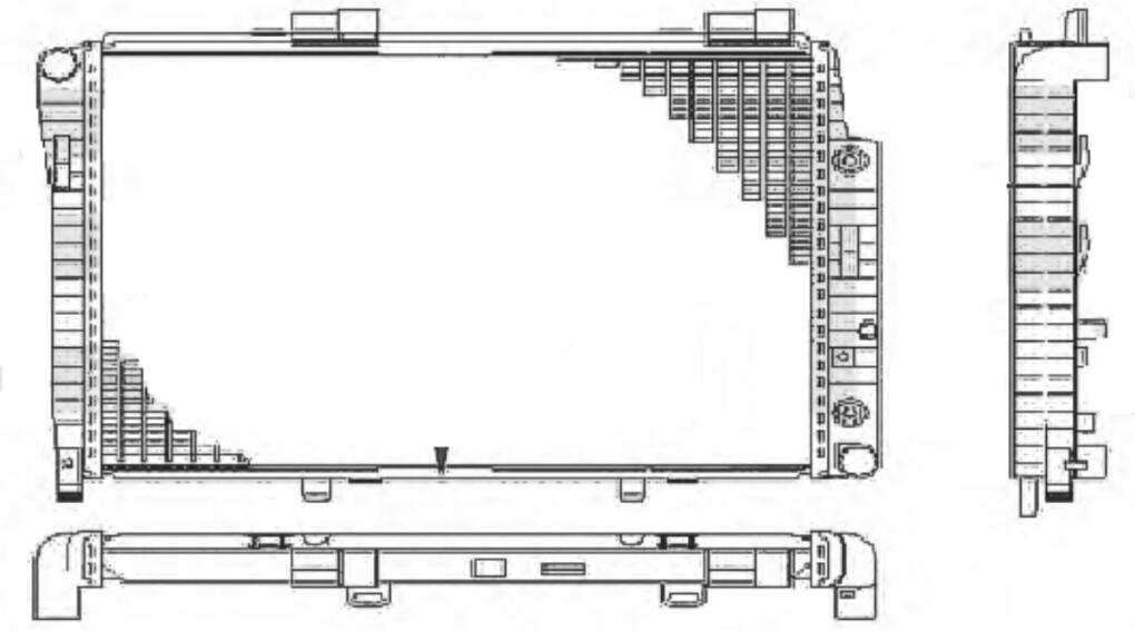 Mercedes Radiator (Auto Trans) 2025002203 – Behr Premium 376712021