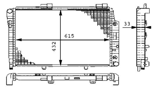 Mercedes Radiator (Auto Trans) 2025002203 – Behr Premium 376712021