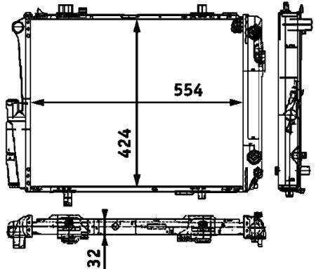 Mercedes Radiator 2015006403 – Behr Premium 376712531