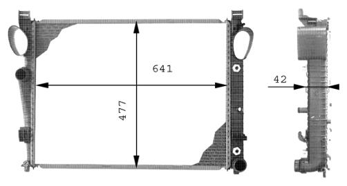 Mercedes Radiator (Auto Trans) 2205000903 – Behr Premium 376712571