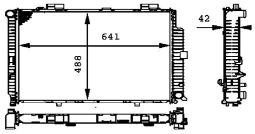 Mercedes Radiator 2105006603 – Behr Premium 376712781