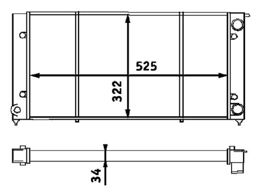 VW Radiator 321121253AL – Behr 376713301