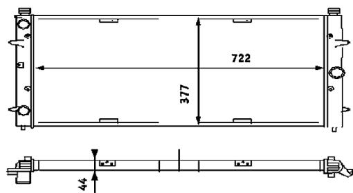 VW Radiator 701121253K – Behr 376714481