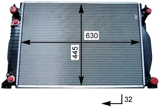 Audi Radiator (Auto Trans) 8E0121251AR – Behr 376715341