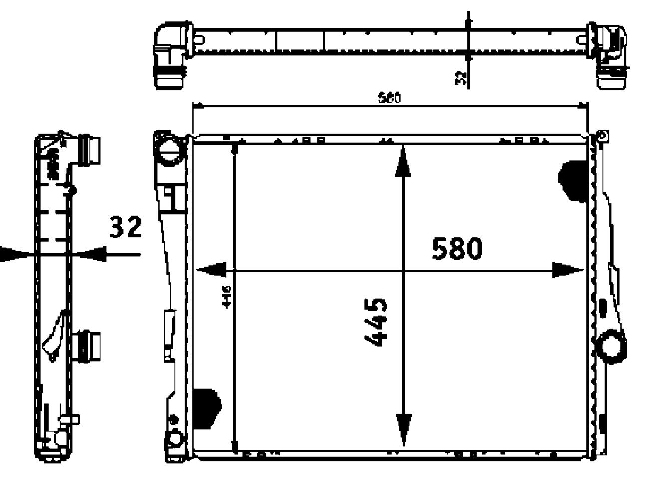 BMW Radiator – Behr 376716261