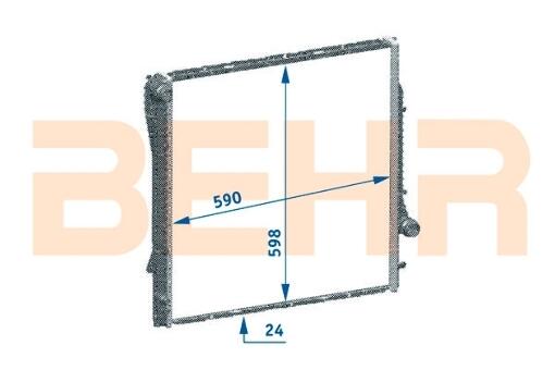 BMW Radiator (Manual Trans) 17117544669 – Behr Premium 376718771