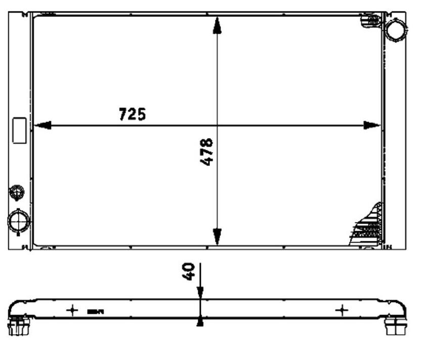 Audi Radiator 4E0121251 – Behr Premium 376719081